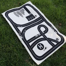 Mylb 33 см x 24 см разрывающийся пользовательский детский коврик для ползания прямоугольник с принтом шоссе коврик для лазания игровой коврик