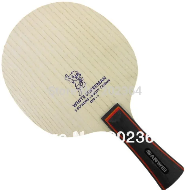 

Sanwei B2 White Superman (B 2, B-2) Soft-Carbon OFF++ Table Tennis Blade for PingPong Racket