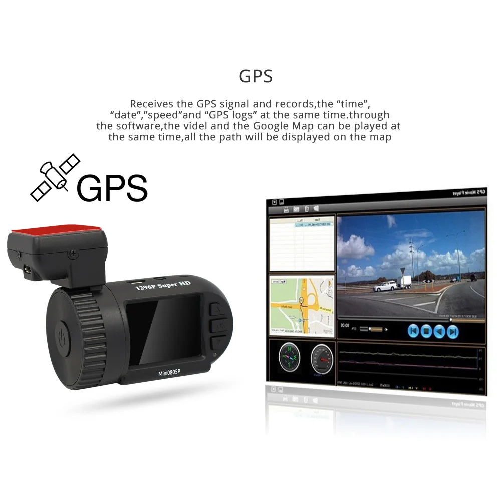 Автомобильный видеорегистратор Arpenkin Mini 0805P Full HD 1080P G senser с ночным видением GPS