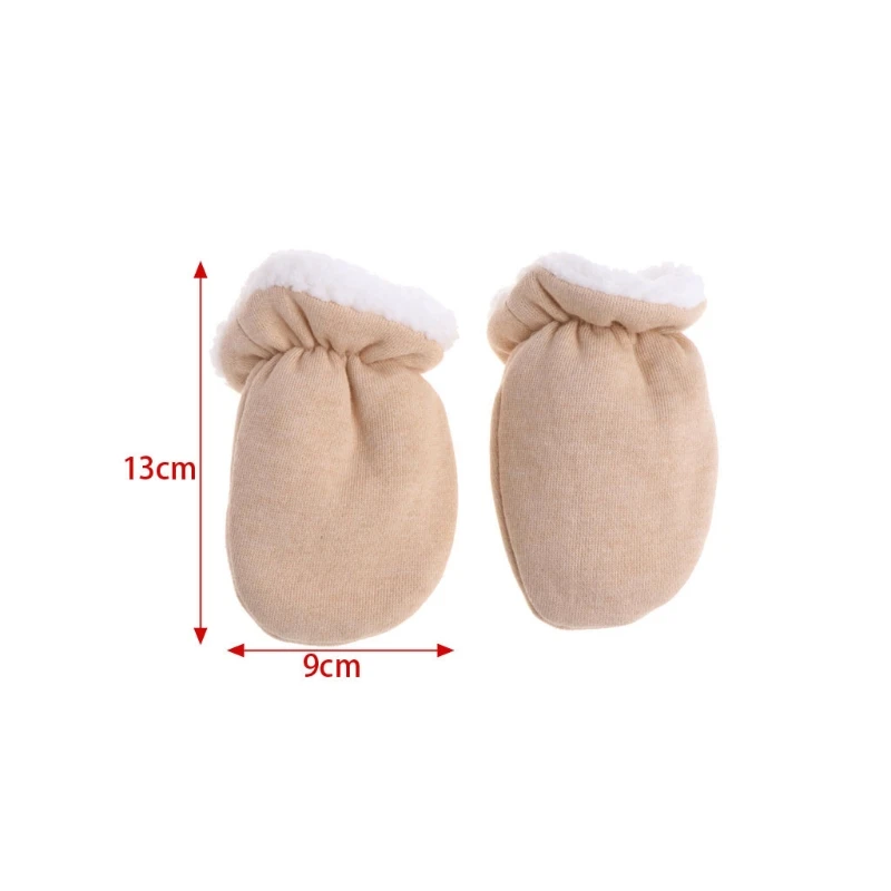 Новые хлопковые плотные теплые флисовые термо-подштанники для маленьких детей Детские теплые зимние перчатки для новорожденных варежки