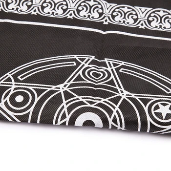 

49x49cm Pentacle Tarot Tablecloth Non-Woven Playing Cards Board Game Textiles