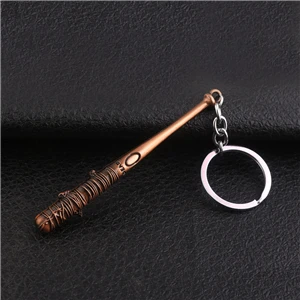 Модный винтажный брелок для ключей The Walking Dead Negan's летучая мышь LUCILLE брелок для бейсбола брелок для мужчин ювелирные изделия аксессуары Подарки - Цвет: K-C