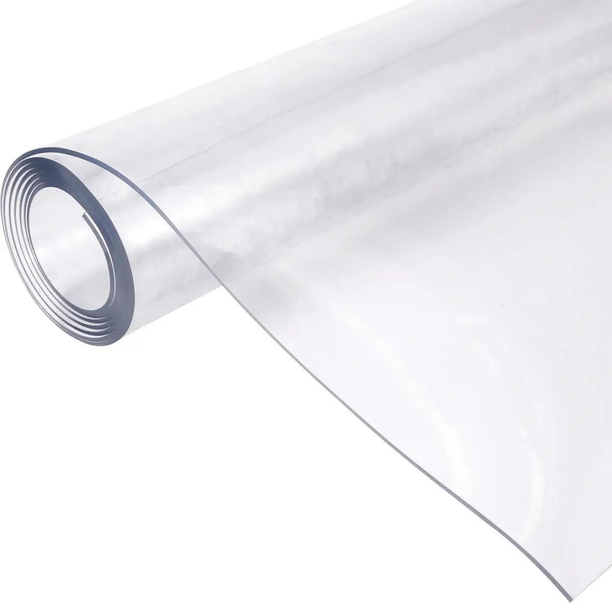 1mm 90*160cm Pvc transparent soft glass crystal plate plastic customized PVC tablecloths tablecloth table mat table cover