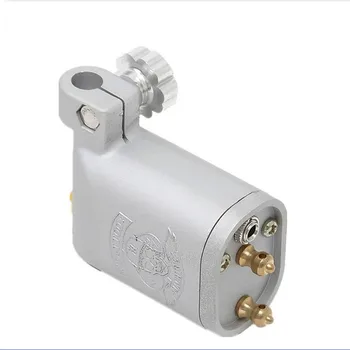 

Pro Tattoo New Hybird Rotary Motor Machine Liner Shader Gun Needles Grip Tips Skull Rotary Machine Silver