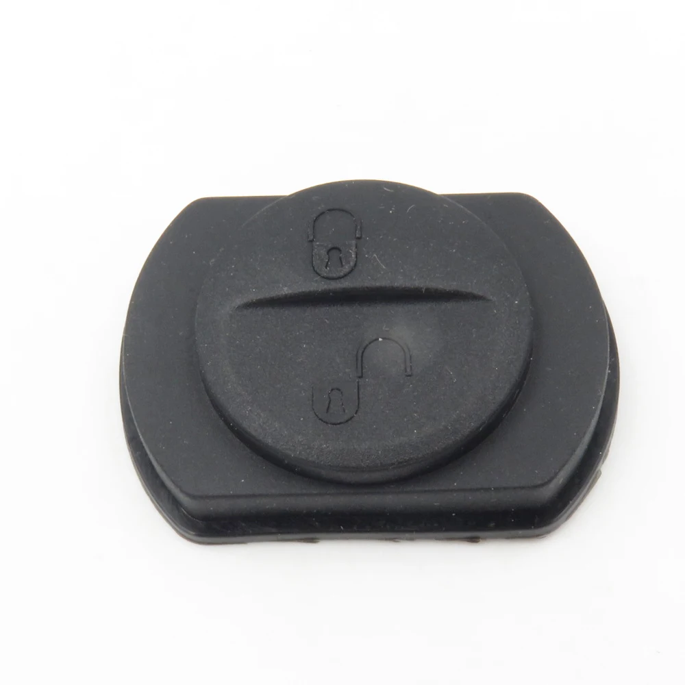 1pcs REPLACEMENT 2 BUTTON RUBBER PAD FOR MITSUBISHI COLT WARRIOR REMOTE KEY FOB okeytech car key cover case fob replacement silicone rubber for nissan qashqai micra navara almera remote key cover fob 2 button