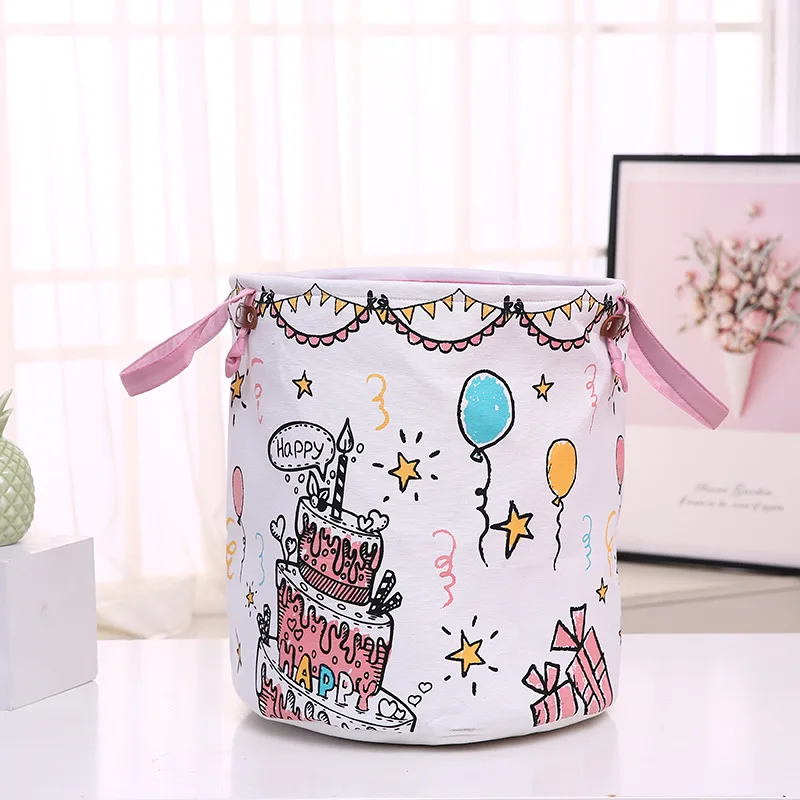 جديد قماش إيفا سلة الغسيل القابلة للطي الكرتون تخزين برميل اللعب خزانة ملابس دلو الغسيل المنظم صندوق تخزين ملابس مربع