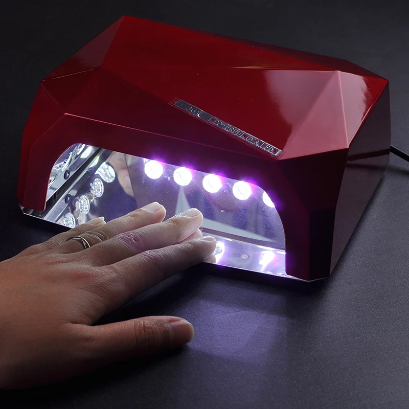 Список УФ лампа Светодиодная лампа для сушки ногтей в форме ромба Long Life 36 Вт LED curing для UV Гель лаки для ногтей работает