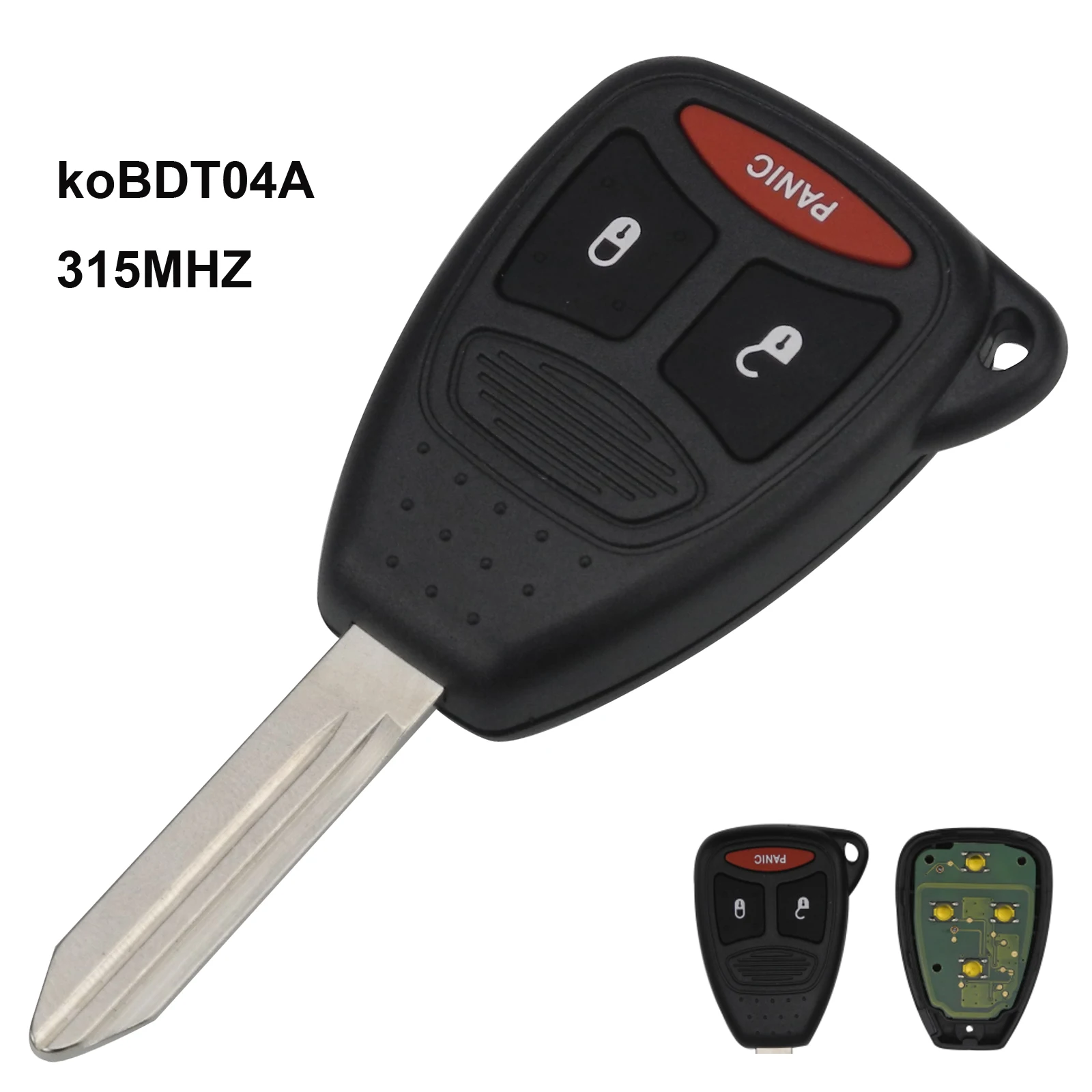 Jingyuqin KOBDT04A 315 МГц дистанционный Автомобильный ключ 4 кнопки для dodge Chrysler Jeep Dakota DURANGO зарядное устройство 300 Aspen Grand Cherokee