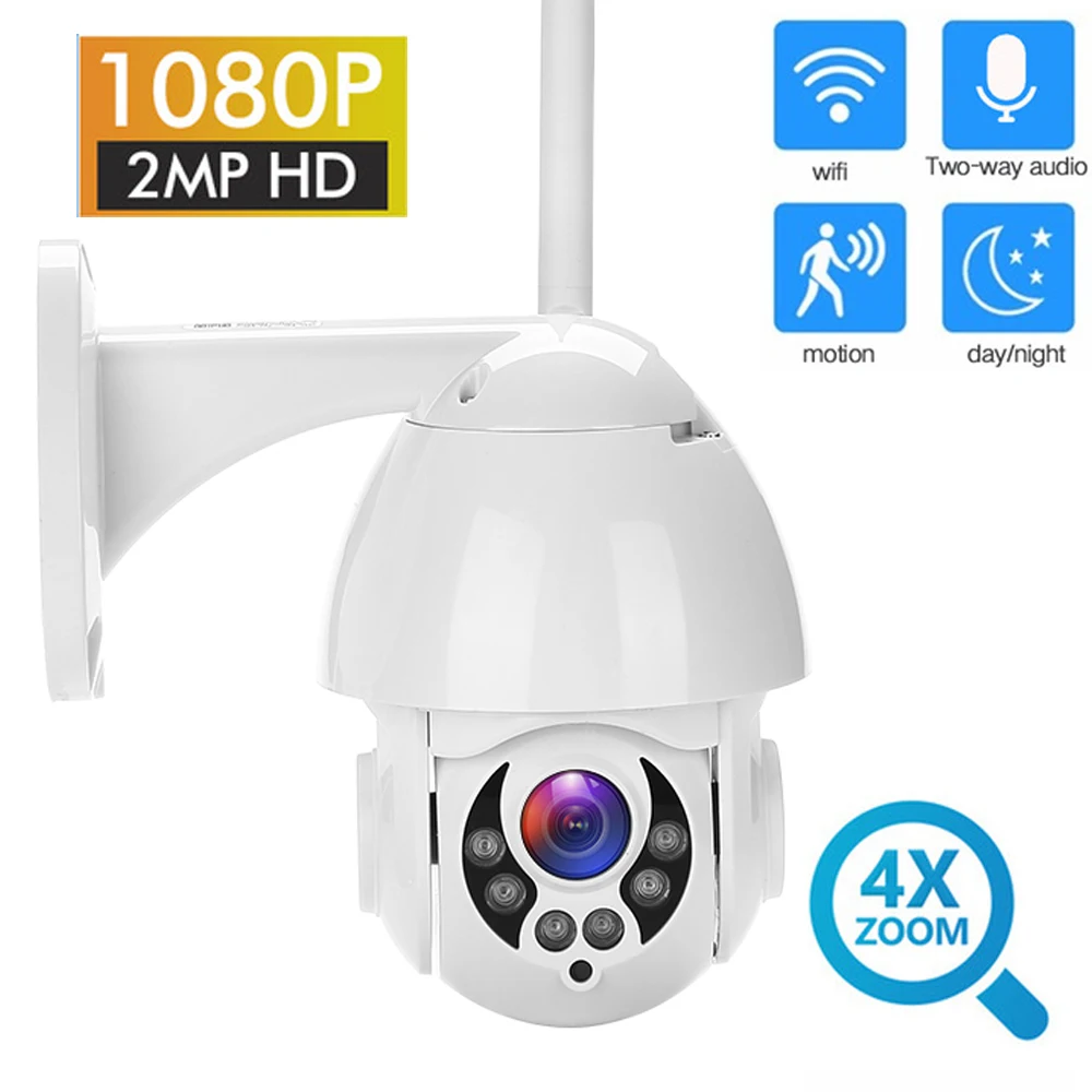 

IP Camera PTZ Outdoor HD 1080P 2MP Onvif Speed Dome IR IP66 Waterproof Security Surveillance ipcam Exterior camara de vigilancia
