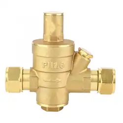 Ручной заподлицо клапан DN15 1/2 "регулируемое снижение давления воды латунный регулятор клапан PN1.6 Электрический магнитный клапан