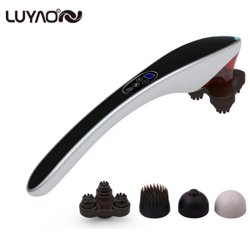 Electric Cervical Vertebra Massager Device.Vibrating Kneading Shoulder