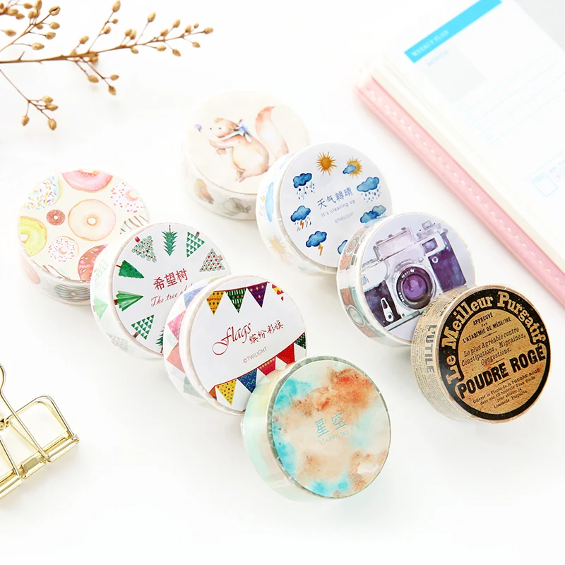 2pcs! Kawaii scotch stickers scrapbooking letters Sticker for wedding crafts photo album Diary Planner Decoration