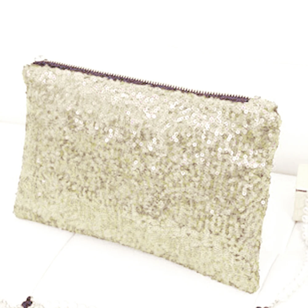 Women Clutch Bag Purse Zipper Classic All  Glitter Fashion Mini Wallet Evening Party Solid Banquet Bling Sequins Luxury