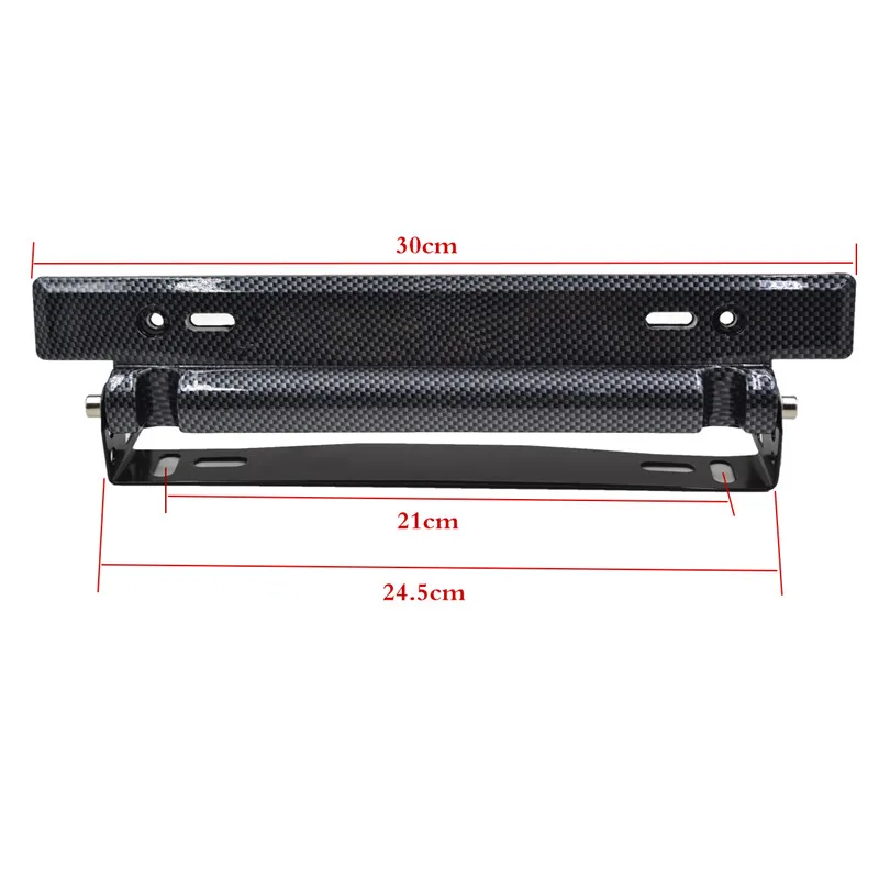 Универсальный Авто углеродного волокна стиль регулируемый номерной знак автомобиля номерной знак рамка