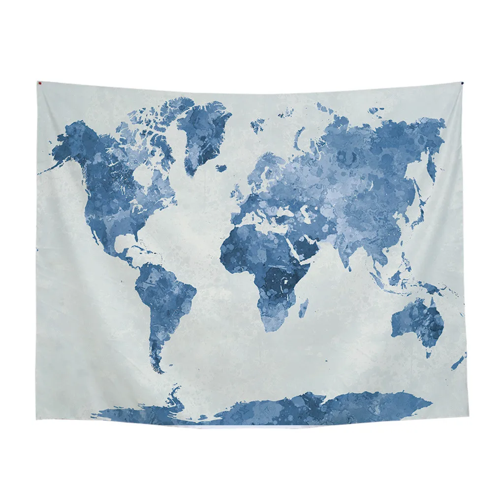

Gajjar Nordic Style Vintage World Map Tapestry Wall Hanging Polyster Beach Towel Polyester Thin Blanket Yoga Shawl Mat 200x150cm