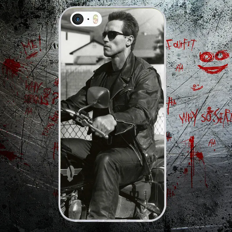 Fashoin Movie Terminator Soft TPU Silicone Mobile Phone Cases Cover for iPhone X 8 7 6S 6 Plus 5 5S SE 5C 4S 4 Shell Bags