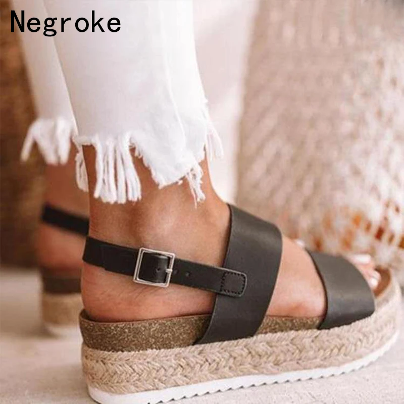 

Summer Women Sandals Wedges Espadrilles Gladiator Sandalia Feminina 2019 Fashion Platform High Heel Sandals Shoes Drop Shipping