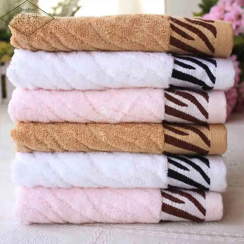 Хлопковые полотенца для лица с леопардовым принтом 2 шт./лот 35x75 см|face towel|towel thface hand