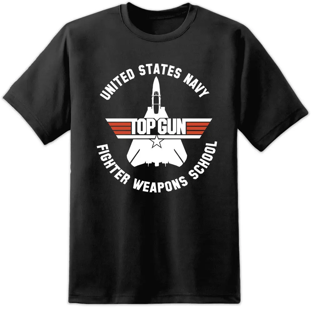 2019 Hot Sale New Men'S T Shirt Mens Top Gun Fighter Weapons School T