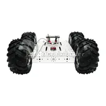 4WD алюминиевый мобильный робот платформа шасси автомобиля робот шасси робот транспортных средств сверхмощный