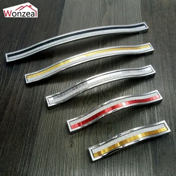 Hole CC 96mm128mm192mm224mm silvery colored crystal furniture handle drawer pull knobkitchen cabinet handle knob