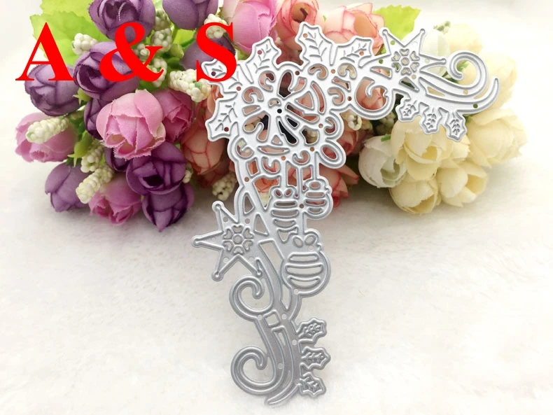 

D01 METAL CUTTING DIES Christmas ball Flower Scrapbook card invitation paper craft party decor embossing stencil cutter