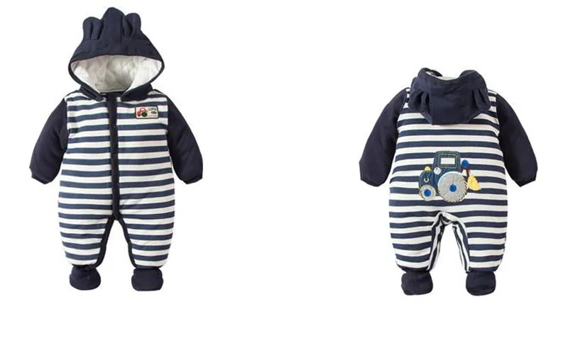 Winter New Cartoon Deer Animal Newborn Rompers Fashion Cotton Baby Boy Clothes Bebe Girl Cute Clothes Stripes, Camouflage Wear12