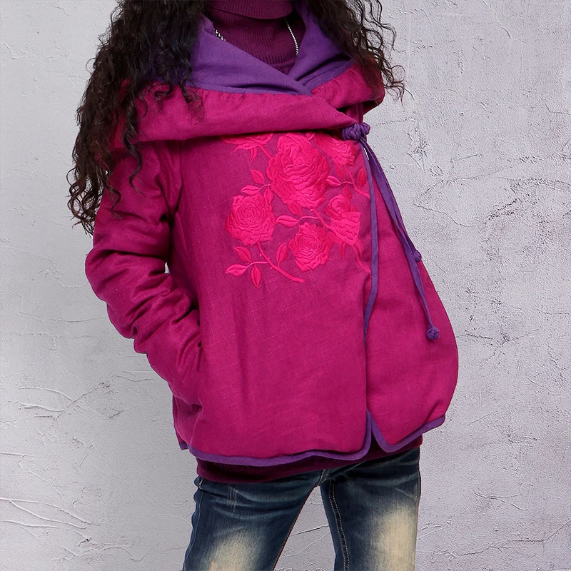 Buy Artka Women'S Winter Warm Purple Hooded Collar