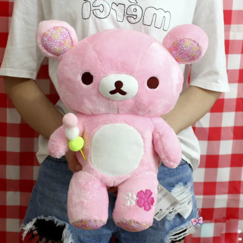 Милый большой розовый медведь сакуры плюшевые игрушки куклы Rilakkuma Ленивец медведи мягкие животные куклы Детские подушки для девочек Подарки на день рождения