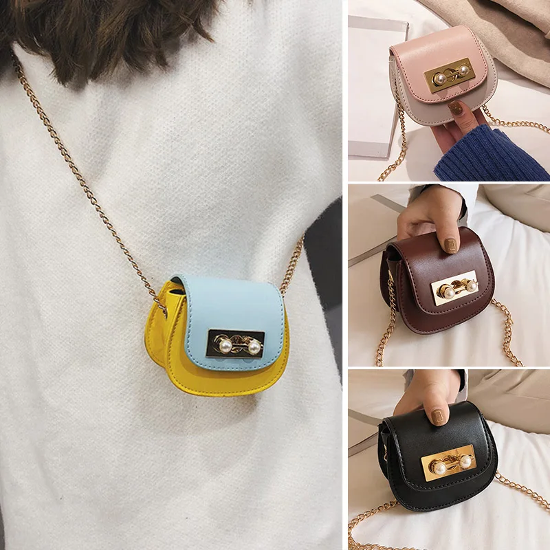 

Bags For Women 2019 Mini Women Crossbody Shoulder Bag Small Metal Chain PU Leather for Shopping BS88