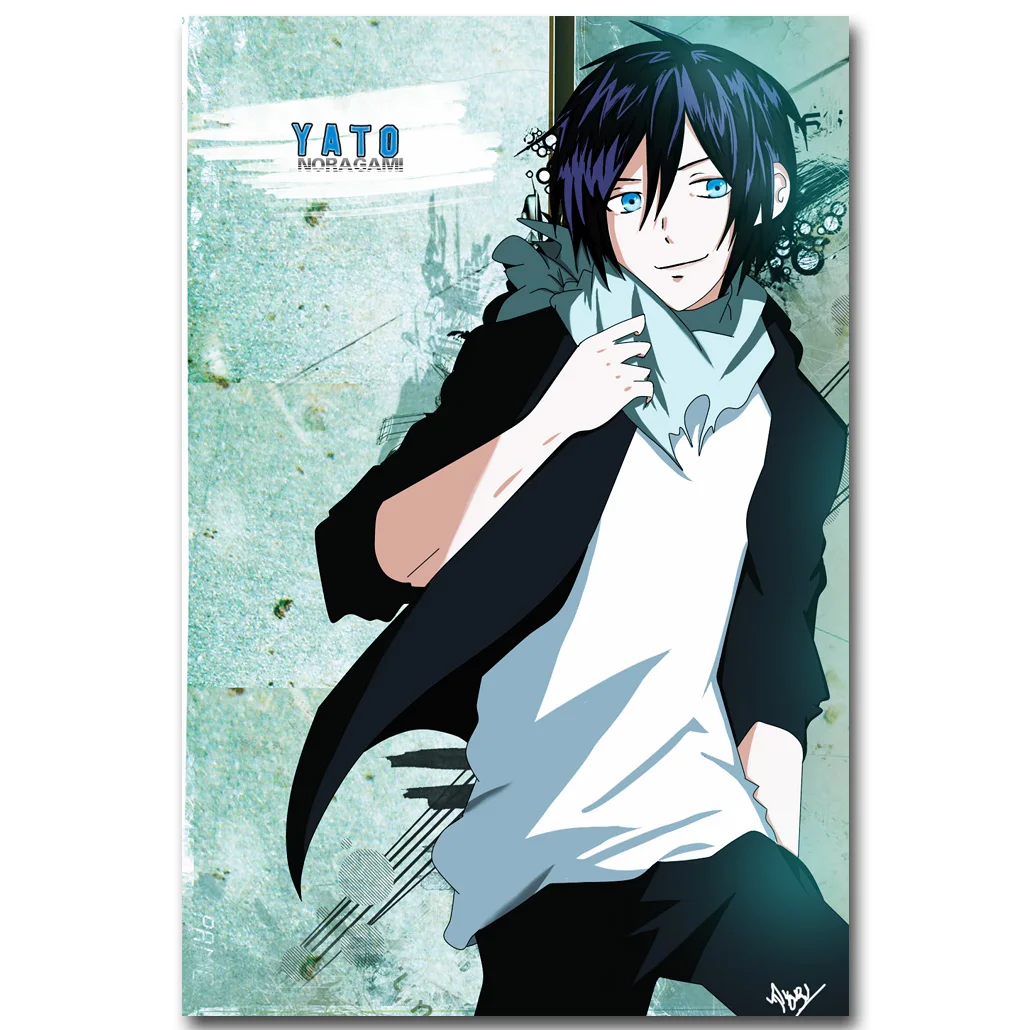 Noragami Anime Art Kain Sutra Cetak Poster 13x20 24x36 Inch Yato