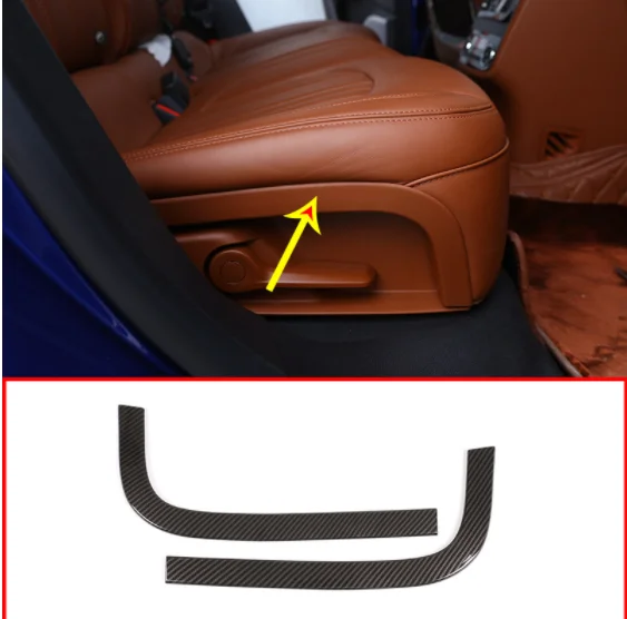 

2 шт., декоративные полосы из углеродного волокна для заднего сиденья Maserati Levante 2016