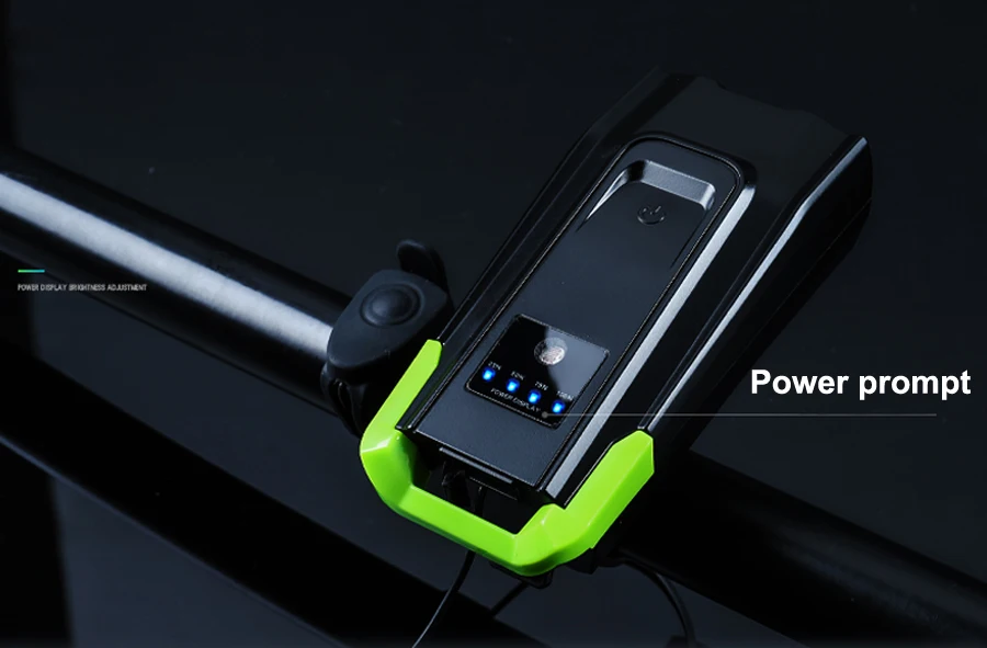 Perfect 4000mAh Bicycle Flashlight Induction Bike Front Light Set USB Rechargeable Smart Headlight With Horn LED Bike Light+Rear Lamp 9