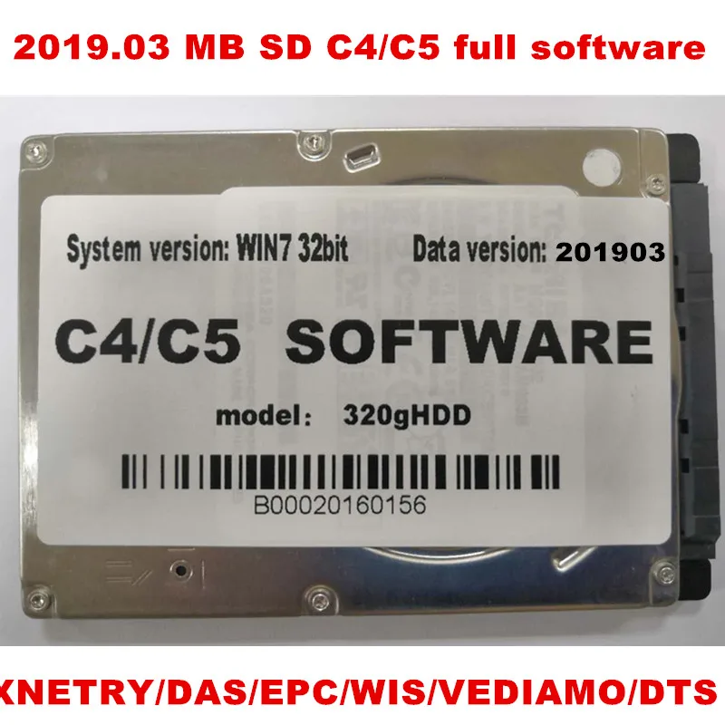 09 Лучшее Качество MB STAR C4 с последним полным программным обеспечением 320GB HDD MB SD Подключение компактный 4 диагностический инструмент DHL