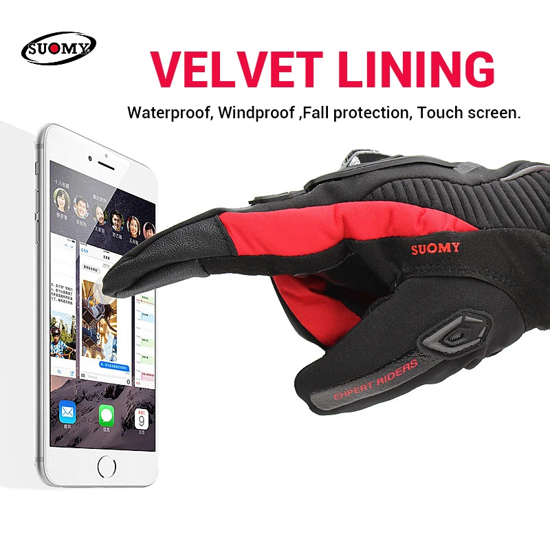 SUOMY Motorcycle Gloves Men 100% Waterproof Windproof Winter Moto Gloves Touch Screen Gant Moto Guantes Motorbike Riding Gloves SUOMY Motorcycle Gloves Men 100% Waterproof Windproof Winter Moto Gloves Touch Screen Gant Moto Guantes Motorbike Riding Gloves