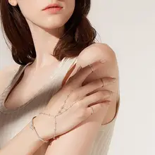 Высокое качество изящные вымощенные блестящие Крошечные Круглые модные ювелирные изделия на палец для милых девушек и женщин элегантные браслеты золотого цвета