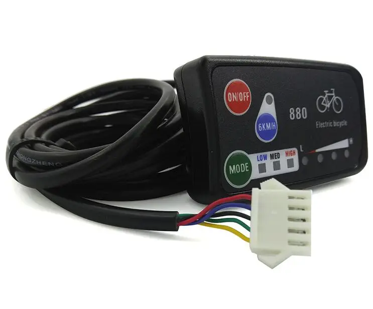 36 в 48 в электрический велосипед KT светодиодный 880 ebike панель управления дисплей Запчасти для электровелосипеда контроллер KT