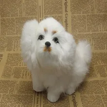 20x16 см Моделирование пекинес собака, мопс модель игрушки полиэтилен и меха смолы ремесло, реквизит, украшения подарок A519