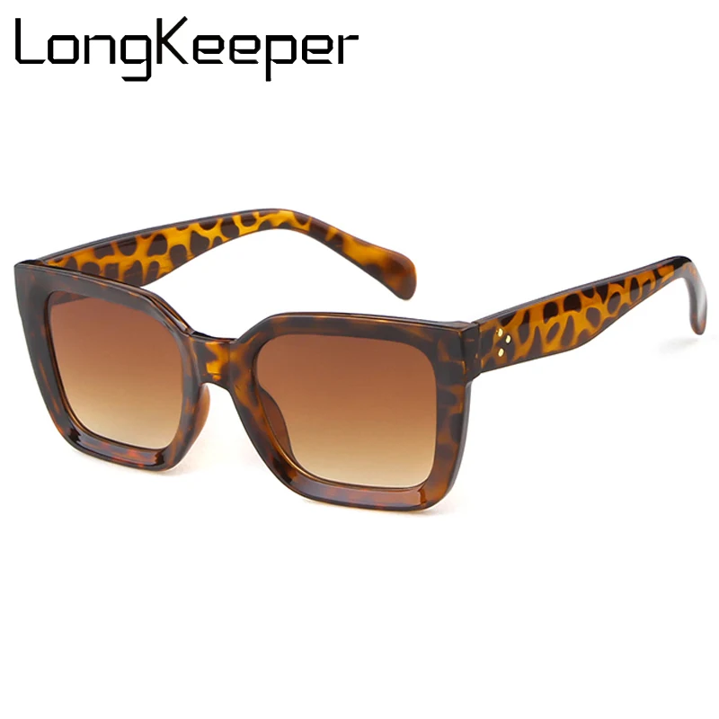 

Retro Sqaure Sunglasses Women 2019 Female Vintage Rivet Black Tortoise Frame Sun Glasses For Ladies oculos gafas de sol mujer uv