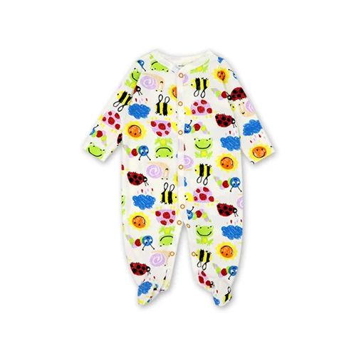 Одежда для новорожденных; Одежда для новорожденных из хлопка с мультяшным принтом; Одежда для младенцев; 1 предмет; 0-12 месяцев - Цвет: Небесно-голубой