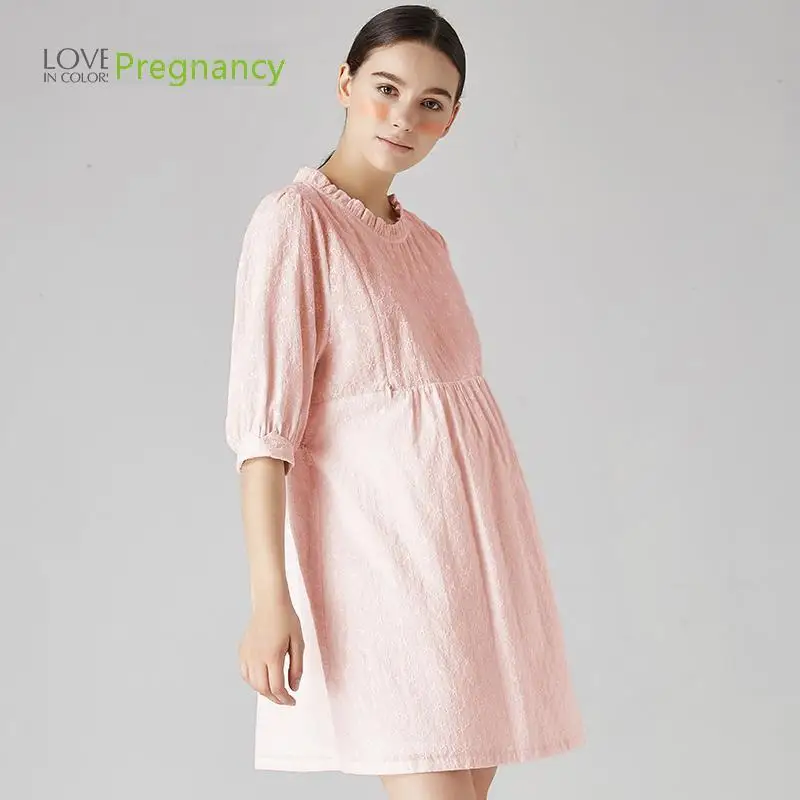 

Maternity Clothes Breastfeeding 2018 Spring Clothes Nursing Maternity Dresses For Pregnant Women High Waist