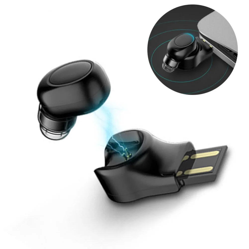KOYOT True Mini Magnetic USB Charger Wireless Bluetooth Earbud Headset TWS In Ear Mini Sport Earphone for iPhone