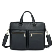 Genuine Leather Men Bags Genuine Cow Leather Male Bag Men’s Briefcase Laptop Shoulder Bags Man Messenger Handbags Quality