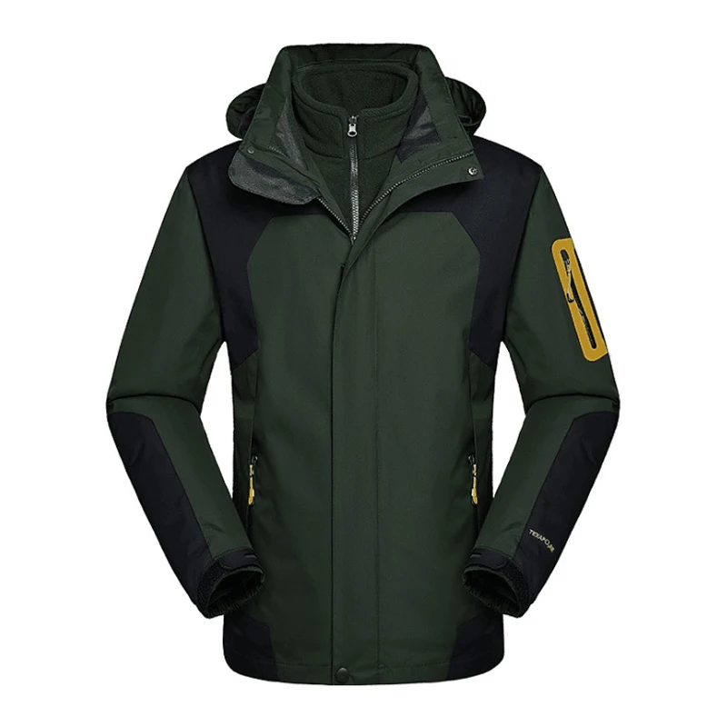 Mannen Winter Winddicht Thermische Warm 3 In 1 Jas Trekking Camping Skiën Wandelen Vissen Outdoor Jas Waterdicht Windjack 5XL Mannen Winter Winddicht Thermische Warm 3 In 1 Jas Trekking Camping Skiën Wandelen Vissen Outdoor Jas Waterdicht Windjack 5XL