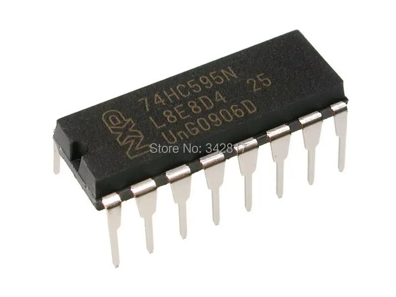 SN74HC595N 74HC595N IC SHIFT REGISTER 8BIT 16DIP 100pcsin Integrated