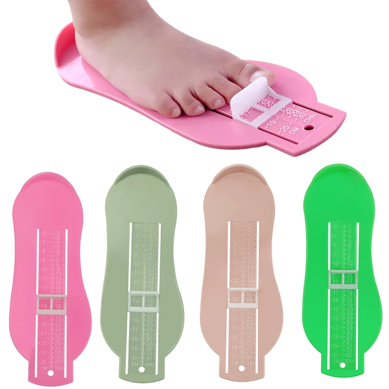 

2018 Kids Infant Newborn Child Foot Measure Gauge Kid Shoes Size Measuring Ruler ABS First Walkers Foot Measure Ruler Adjustable