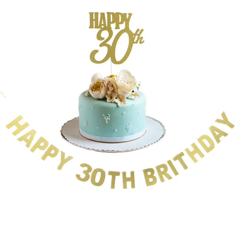 2017-Popular-Gold-Black-Silver-Glitter-Happy-30th-Birthday-Banner-Thirty-Anniversary-Party-Decor-30-Birthday (2)
