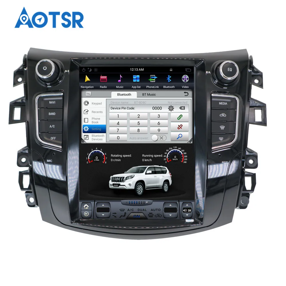 Android Tesla стиль автомобиля GPS навигация нет DVD плеер для NISSAN NP300 Navara 2014 +