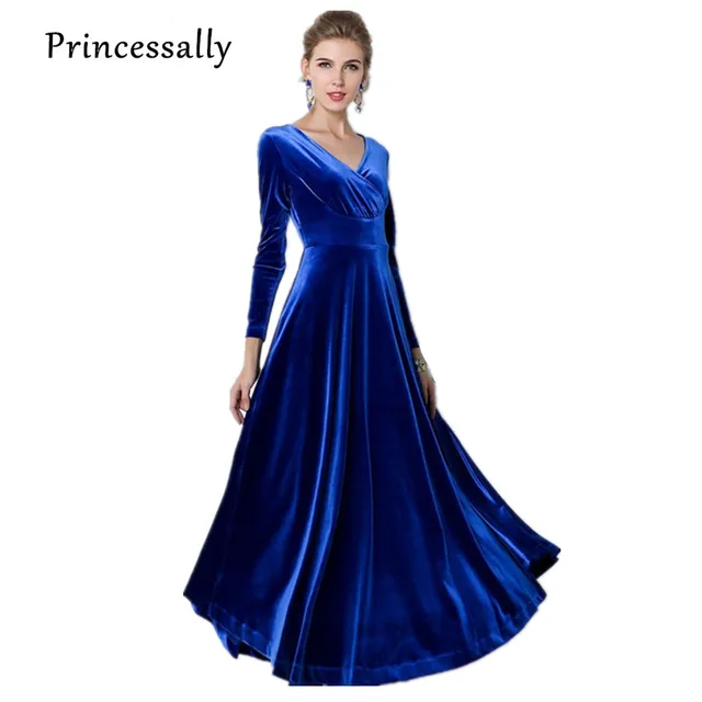 Royal Blue Bridesmaid Dress Long Sleeve Dresses Wine Red Royal Blue Bridesmaid Dress Long Sleeve Dresses Wine Red Purple Party Vestido De Festa