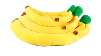 

Drop shipping pp Cotton Big Size small large dog bed House sofa Kennel Soft Fleece Pet Dog Cat Warm Bed cama de cachorro Banana